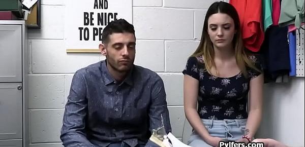 She gags on dick in front of her bf